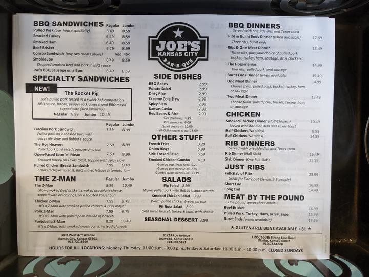 Photo from Joe's Kansas City Bar-B-Que